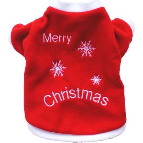 Manteau Pour Chien - Pull À Manches Longues Imprimé Noël - En Peluche Douce - Pour Chiens De Taille XS À L - Idéal Pour Hiver Et Décor Festif (1/5)