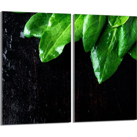 Placa protectora de vidrio para estufa 2x30x52 Albahaca (1/5)