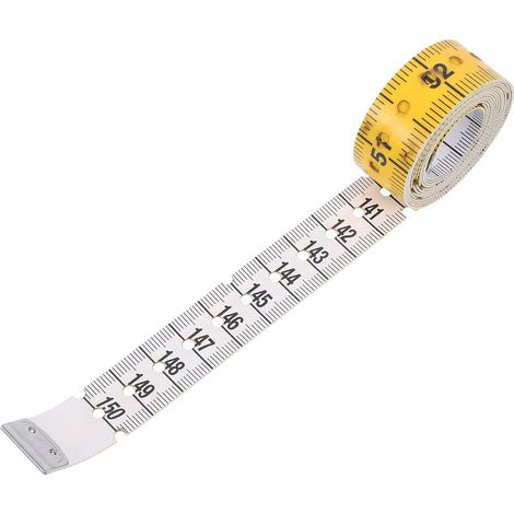 Mètre ruban de couture tissu/plastique, pour tailleur et fitness (1/5)