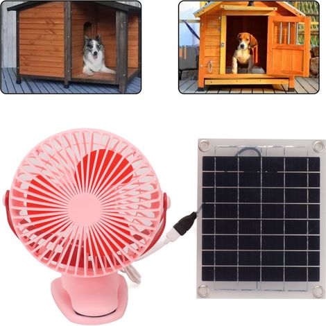 Panneau Solaire 10W Mono-Cristallin Double Face Kit Batterie DC5V Ventilateur pour Maison Jardin Animaux Résidentiels Refroidissement-AUTRES (1/5)
