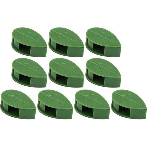 Paquete de 10 clips de soporte para plantas, clips autoadhesivos para pared, para plantas trepadoras de interior y exterior.