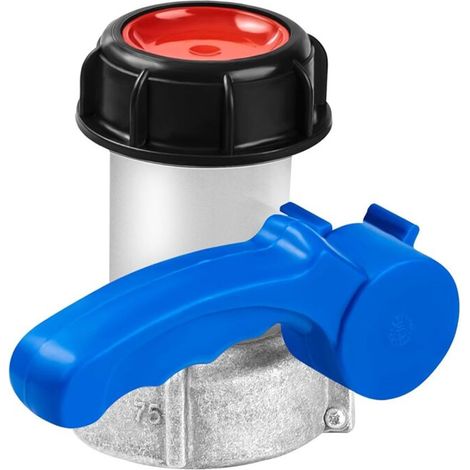 Universeller 75-mm-IBC-Adapter für 1000-Liter-Kunststofftankventil, Absperrklappenadapter für IBC-Hahn, 1000-Liter-Tankanschluss für Regenwassertank – 75 mm (1/5)