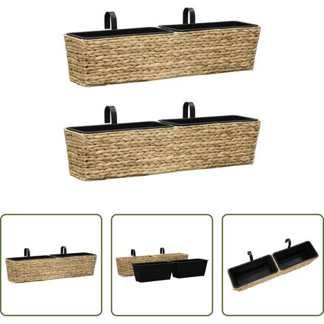 Jardinière en plastique -  Jardinières 2 pcs Jacinthe d'eau (1/5)