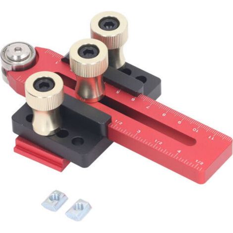 Guide de gabarit de scie à Table en alliage d'aluminium, longueur réglable, Portable, limite de coupe rapide, clôture pour scies à ruban, travail du bois (1/5)