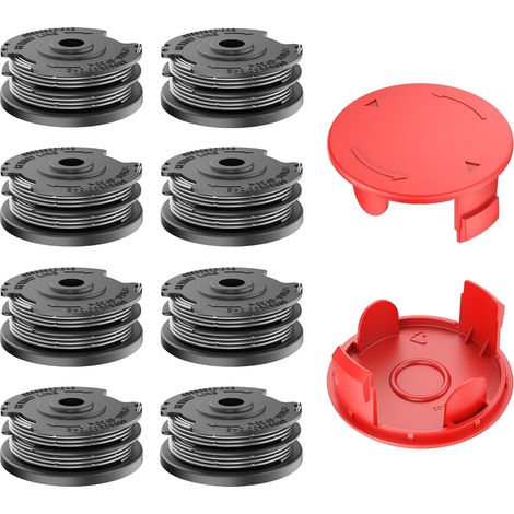 Bobines de débroussailleuse,pour F016800351compatible avec AdvancedGrassCut et gamme ART,tondeuse à gazon pièces de rechange(8 bobines + 2 couvercle) (1/5)