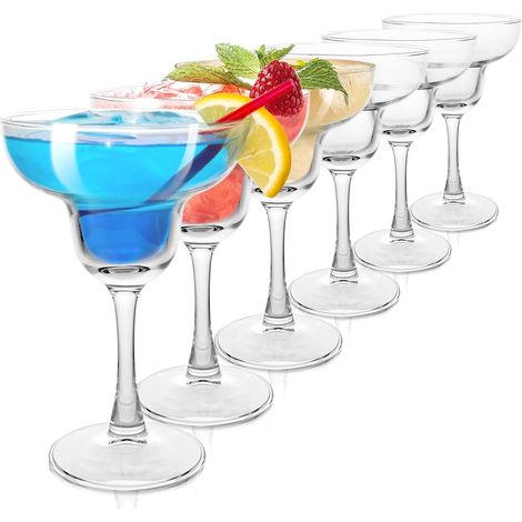 Verres à cocktail transparents 270 ml – Lot de 6