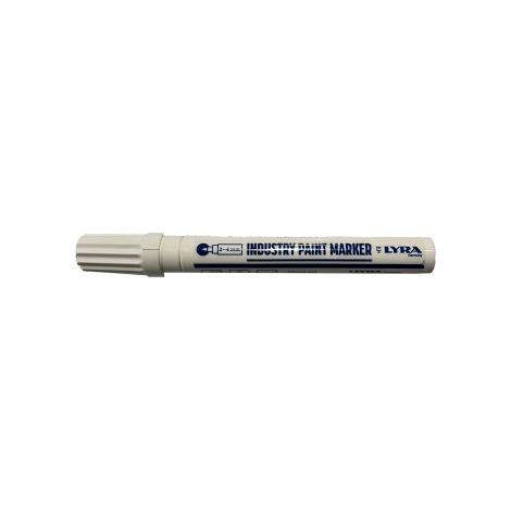 Marqueur blanc toutes surfaces – Résistant à l'eau et aux UV – Épaisseur de trait 3 mm – Pour papier, bois, métal et verre – Orapi (1/2)