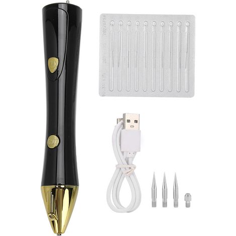 Lot effaceur grains de beauté USB 9 vitesses ajustables, testeur d'hydratation cutanée, stylo anti-taches de rousseur (1/5)
