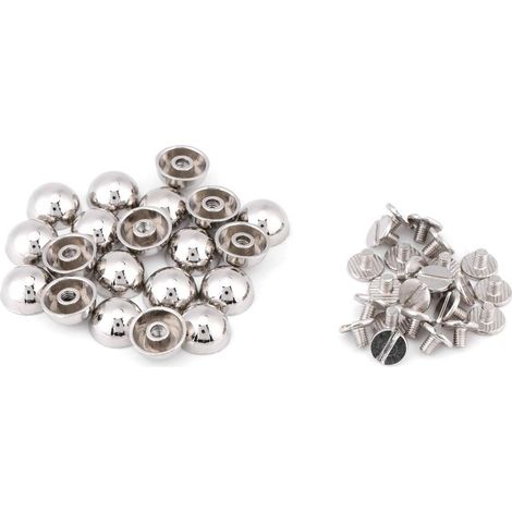 Rivets aux Champignons Clou en Alliage de Zinc Rivets Sangle de Ceinture Sangle de Sac 2 Couleurs pour DIY Accessoires en Cuir (1/5)