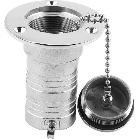 Raccord de couvercle de réservoir de puisard de pont marin de 1,5 pouce en acier inoxydable 316, adapté aux bateaux et aux yachts. (1/5)