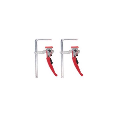 Kit de serrage à cliquet en deux parties, compatible avec les tables MFT et les systèmes de rails de guidage, serrage de type F, plage de serrage de 0 à 6 pouces, modèle : MG-040RD (1/5)