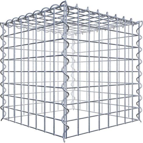 Gabiondeco - Gabion - Element de prolongation en hauteur 40 cm x 40 cm x 40 cm (L x H x P). maille 5 x 5 cm. Spirale. Attention : il manque une grille - Made in Germany (1/5)