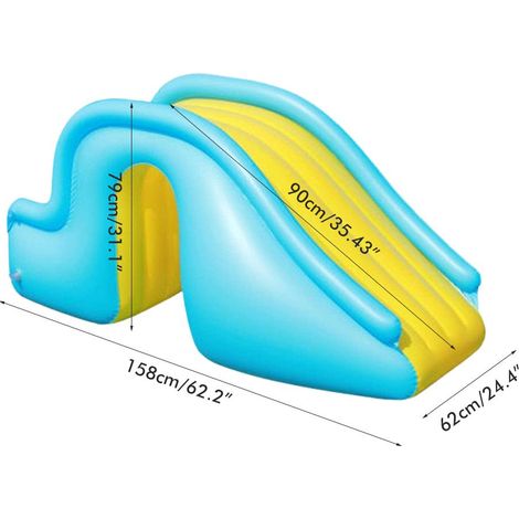 Toboggan aquatique gonflable pour piscine, accessoires de piscine d'été, jouet aquatique pour enfants, pour l'extérieur et l'intérieur (1/5)