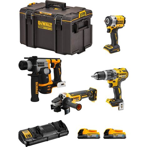 DeWALT Kit DWK405PS (DCH172 + DCF921 + DCD796 + DCG405 + 2 x 1,7 Ah + DCB132 + DS400) (1/5)