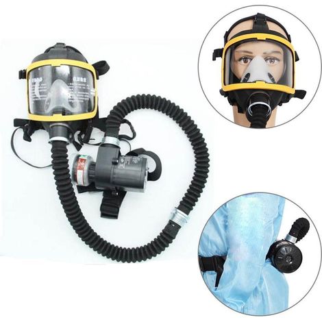 Masque de protection électrique à flux constant – Autonomie 7-9h – Filtre gaz nocifs – Confort respiratoire en environnement chimique – M-E (1/5)