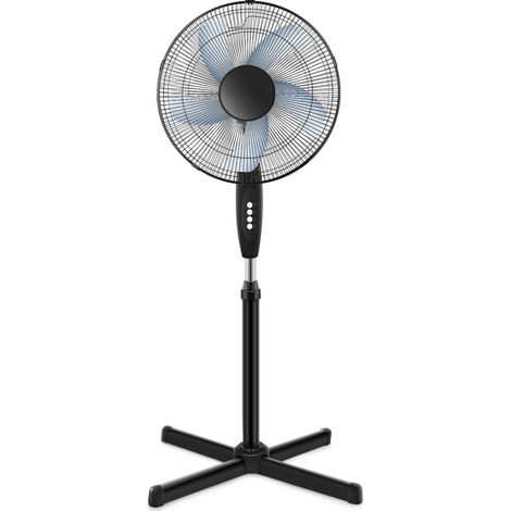 Ventilateur sur pied oscillant Simple Deluxe 40 cm (16 pouces), 3 vitesses réglables, pour une utilisation intérieure (chambre, salon, bureau, résidence étudiante), noir. (1/5)
