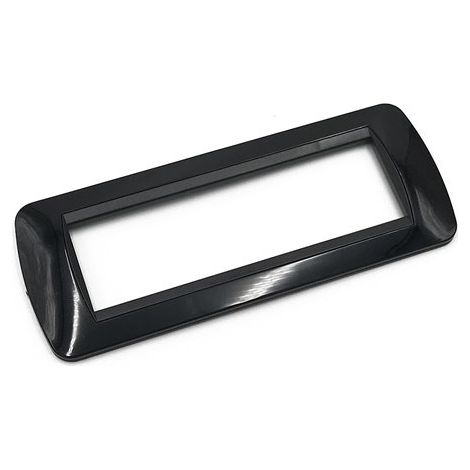 Placca Nera 7 POSTI Compatibile con Bticino Living tipo l4807pa