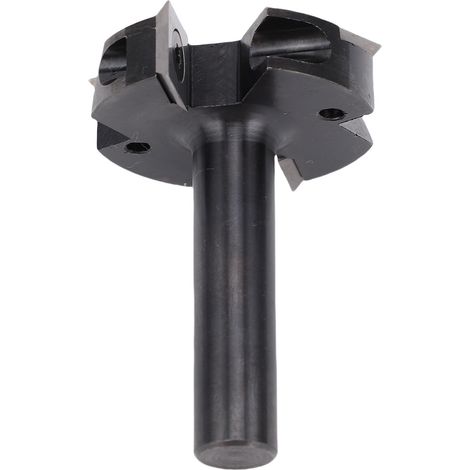Fraise à surfacer les dalles 12 mm (15/32 po) à queue ronde et 4 dents pour projets de menuiserie (1/5)