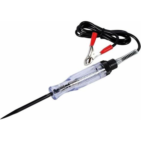 Testeur de circuit électrique , Voiture 6V 12V 24V CC testeur de circuit de tension de camion de voiture Test de voiture VoltMet longue ampoule de stylo-sonde-LIAIKI (1/5)