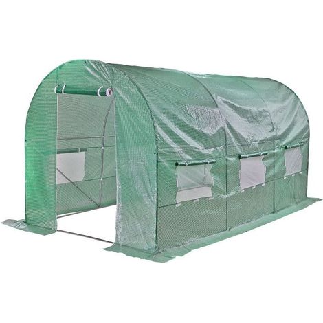 Serre tunnel de jardin 9 m² - 4500 x 2000 x 2000 mm