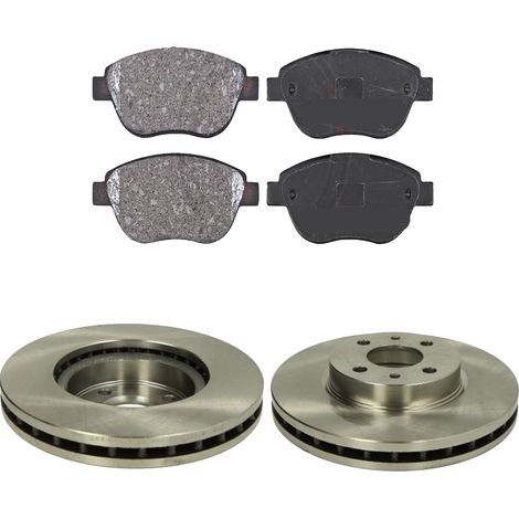KIT FRENI ANTERIORI compatibile con FIAT IDEA (350) - DISCHI + PASTIGLIE OEM: FDB1467, FDB1666 / 16422 /SOSTITUZIONE DIRETTA/BASSA POLVERE/SILENZIOSO (1/5)