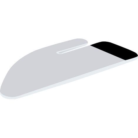 Copriasse Ricambio Asse da Stiro Combiboard 125x48 cm Cotone Spugna Feltro Grigio