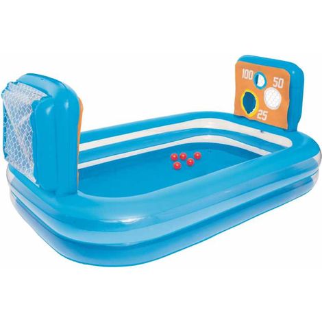 Piscina Infantil Hinchable Bestway 54170 con Portería Blancos y Pelotas (1/5)
