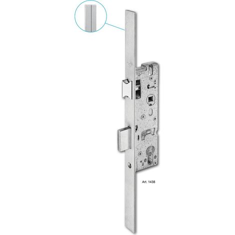 Wilka Serratura a incasso in acciaio inox 380 x 24 x 3 mm