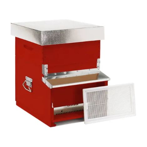 21B Arnia Dadant-Blatt 10 favi fondo fisso antivarroa nomadismo 25 kg - Rosso mattone
