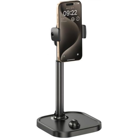 Adjustable Desktop Phone Stand, Telescopic Mount, Height-Adjustable Desk Stand for Video Calls, Streaming, FaceTime, Non-Slip Base (1/5)