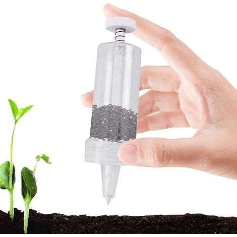 Seeder Manual Distributor Seeder Mini Seeding Distributor, Transparent Plastic Precision Seed Distributor Vegetable Seeder, Carrot Seeder