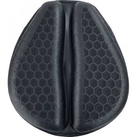 Coussin de selle en gel pour moto, coussin de selle 3D en gel pour moto, absorbant les chocs et antidérapant, adapté aux longs trajets, 3 cm d'épaisseur