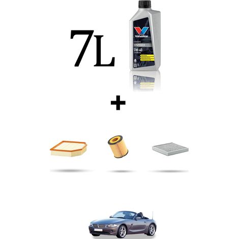 Kit tagliando 3 FILTRI e 7L OLIO compatibile con Bmw Z4(E85,E86) 3.0si 195kw dal 2006 (1/4)