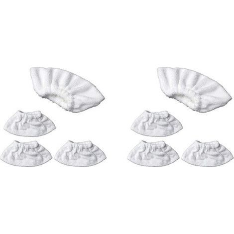 Set mit 8 Mikrofaserbezügen für EasyFix Handdüsen-Dampfreiniger SC1, SC2, SC3, SC4, SC5 (1/2)