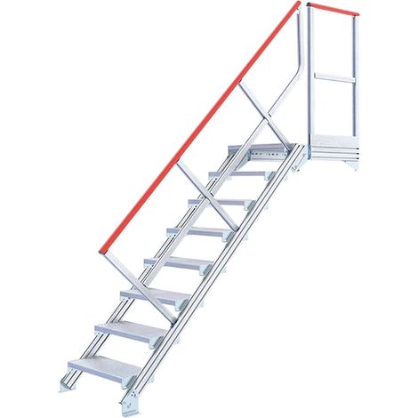 Scala industriale 12 gradini - Altezza raggiungibile 2.50m - 22211012/MCD