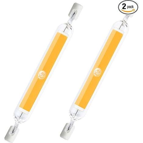 Lot de 2 ampoules LED 189 mm 20 W 220 V R7S haute luminosité, culot COB double face, remplace les ampoules halogènes, faible consommation, lumière naturelle KLB (1/5)