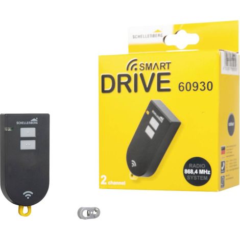 Schellenberg Telecomando porta garage Smart DRIVE 60930, 2 canali, 868,4 MHz, max 10 mW/10 dBm, antracite (1/5)