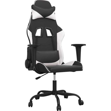 Maison Exclusive - Chaise de jeu Noir et blanc Similicuir (1/5)