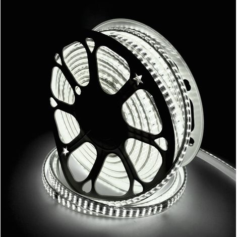 Tira led triple 6000K 276 led/m 220V exterior IP65. 1 metro