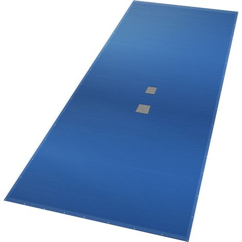 Vounot – Bâche de piscine 8x14m – Double épaisseur PE 160g/m² – Oeillets aluminium – Imperméable avec filets d'écoulement