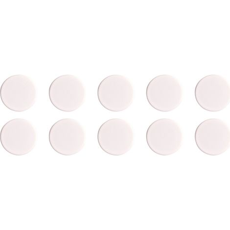magnetoplan Magnet Basic Serie (Ø) 24 mm rund Weiß 10 St. 1862400 (1/2)