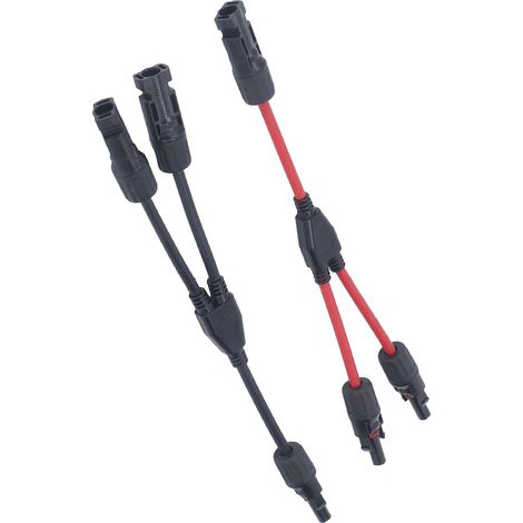 Packung mit 2 Y-Verbindern zur Parallelmontage, wasser- und staubdicht (IP67), für Photovoltaik-Solarmodule und Heim-Audio-Zubehör. (1/5)