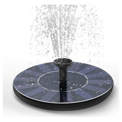 Mini fontaine solaire, kit de panneau solaire autonome pour jardin, piscine et extérieur (1/5)