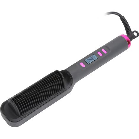 Brosse Lissante 3D pour Cheveux, Lisseur Électrique avec Chauffage PTC Uniforme, Ion Négatif, 3 Modes de Température, Arrêt Auto, Peigne Coiffant 110-220V Prise UE (1/5)