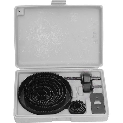 Scie cloche, foret en acier à grande vitesse, Kit d'outils de coupe pour le travail du bois pour le gypse plastique