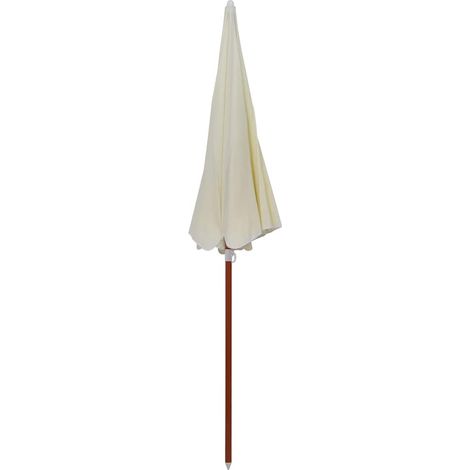 Maison Exclusive - Ombrellone da Giardino con Palo in Acciaio 240 cm Sabbia (1/5)