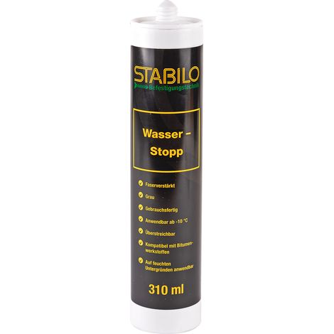 Stabilo Wasser-Stopp 310ml, Faserkautschuk Dichtmittel für Wasserabdichtung (1/2)