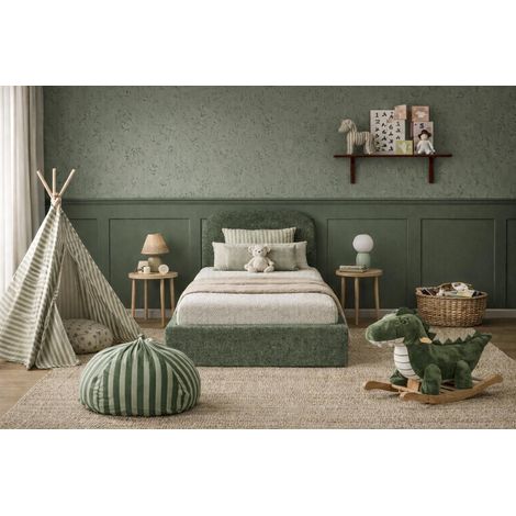 Sofello MOON dunkelgrün 90x200 Metall-Lattenrost Hochwertig Bett mit Bettkasten und Stauraum – Kinderkollektion (1/5)