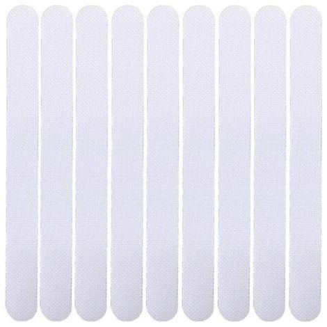 Sollbry 24 Pièces Bandes Antidérapants pour Salle de Bain, Autocollants Antidérapants, Bande Anti-dérapant de Douche Transparente, pour Sall de Bain,Baignoires,marches d’escalier, Piscine d’Enfants 2 (1/4)