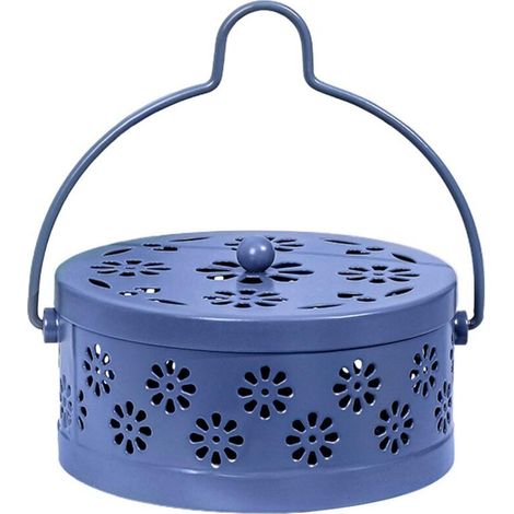 Porte-encens anti-moustiques creux, boîte multifonction pour chambre, bureau ou étude, contenant des spirales répulsives. (1/5)